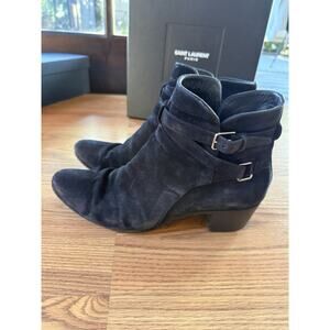 Best! Saint Laurent Wyatt Jodhpur Black Boots - Size 39 / 8.5